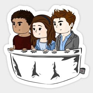 The Human, Vampire & Werewolf Sticker